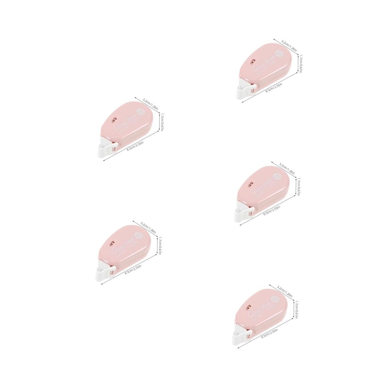 DOITOOL 5 Set Nastro Biadesivo Con Dispenser Nastro Adesivo Biadesivo Per Scrapbooking Versatile 4 Pezzi*5