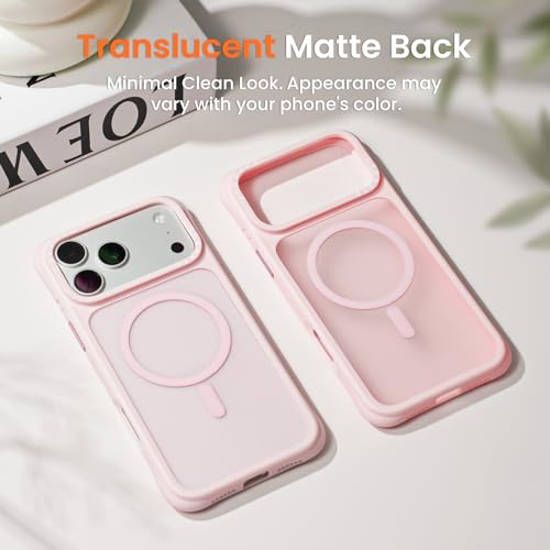 ORNARTO Coque pour iPhone 17 Pro Max Translucide - Rose – vue 9