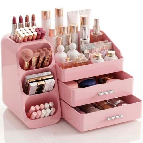 Makeup Organizer with Drawers - Large Capacity