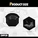 Bawkars 20 PCS Lug Nut Covers, 17mm Bolt Cover Caps with Removal Tool, Hexagonal Plastic Dustproof Wheel Nut Rim Cover, Universal for Most Cars Lug Nut Caps (Black #17mm)