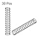 sourcing map 30 Stück Druckfeder 4mm x 0.4mm x 25mm Freie Länge, 7.1 N Tragfähigkeit Grau