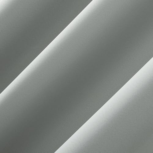 Cortina para puerta de patio de 100 x 84 pulgadas Sun Zero, panel gris para cubrir ventanales 4