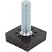Produktbild Alberts 426811 Stellschraube für Gewindestopfen | für die Höhenverstellung von Vierkantrohren | Kunststoff, mit Stahlgewinde | Gewindelänge 25 mm | 4er Set