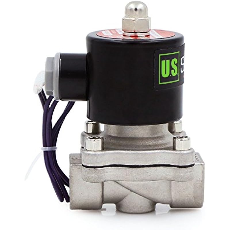 U.S. Solid 1/2 Stainless Steel Electric Solenoid Valve 12V DC Normally Closed 상세이미지 7