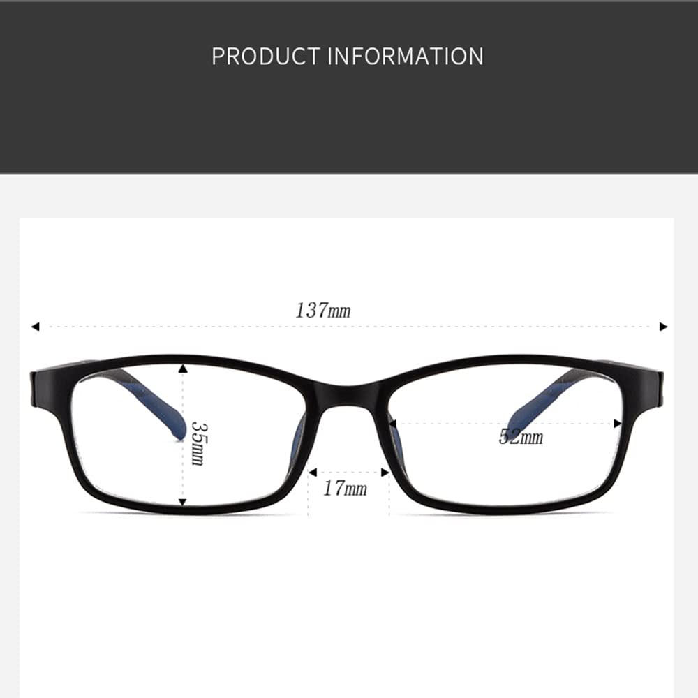 FREAZE Occhiali da lettura ultra leggeri TR occhiali da lettura eleganti e semplici da computer, montatura agli ioni negativa, anti-stanchezza, per uomo e donna + 2.0 (colore: blu, dimensioni: 1,0X)
