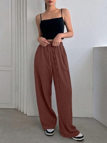 Image of GRECIILOOKS Women Trousers for Women | Women Trousers | Women's High-Waisted Pant | Women Trousers Pants | Korean Trousers for Women