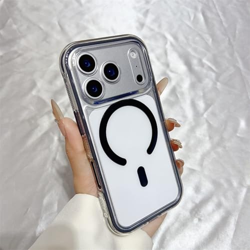 iPhone 13 Pro�p�P�[�X ���� ���ϖh�~ Magsafe�Ή� �ȃJ���[�t���[�� �l�������ی� �N���A �}�O�l�b�g ���^ �y�� �X�}�z�P�[�X 13 Pro�p ������� �����Y�ی� �w����ɂ��� �ϏՌ� �S�ʕی� �u���b�N