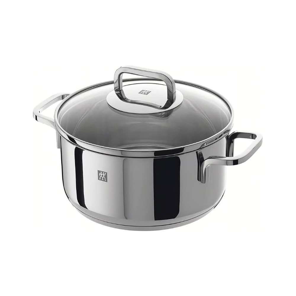Zwilling Quadro Set Batteria da Cucina 5 Pezzi, Acciaio Inossidabile, 1 cm, 58x35x30 cm