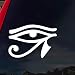 SoCoolDesign Egyptian Hieroglyphic Eye Horus Car Window Vinyl Decal Sticker 4" Wide (White)