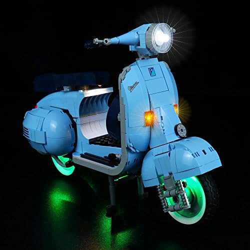 FULHOLPE LED Beleuchtung Lichtset für Lego Vespa 125 Vintage Roller Modellbausatz, LED Licht Kit Beleuchtungsset…