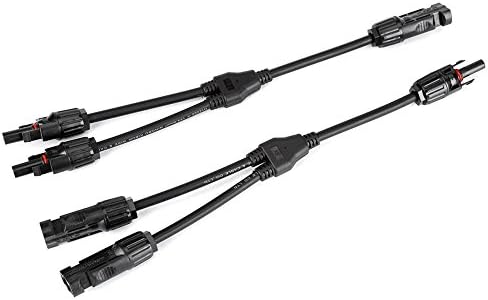 1 Pair Y Type Connectors Solar PV Cable Solar Panel Cable Male Female M/F/F & F/M/M Y2-1 Branch Connectors Y Shape Photovoltaic Connectors