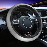 Glittery Silver Foil The Neoprene Rubber Sleeve for Steering Wheel Covers is Breathable and Easy to Install, Suitable for Sedans, Suvs and Vans