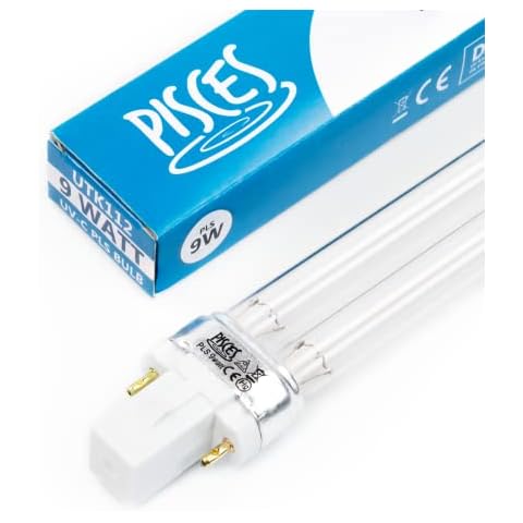 Pisces 9w (watt) PLS Replacement UV Bulb Lamp for Pond Filter UVC Cover