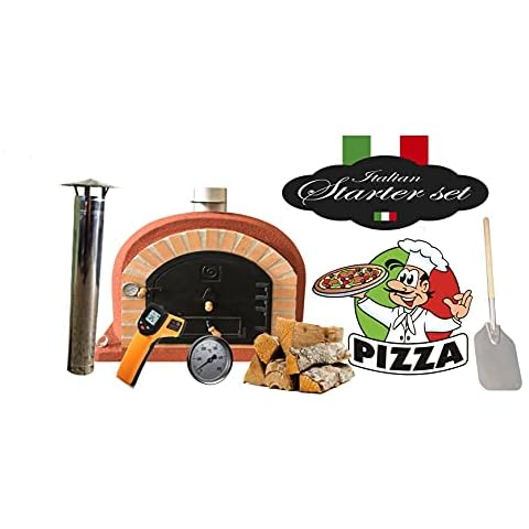 Terracotta Superior Wood Fired Pizza Oven Starter Kit, 100CM Cover