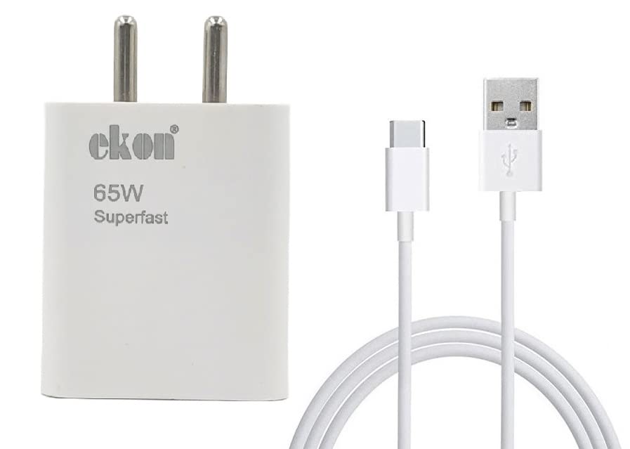 Image of 50W Supervooc Superdart Type C Charger Adapter | 50 Watt Charger Type C | Quick Charge 3.0 | Only Compatible with Realme 8 Pro | Realme X2 Pro | Realme X7 (India) | Realme X7 Max 5G