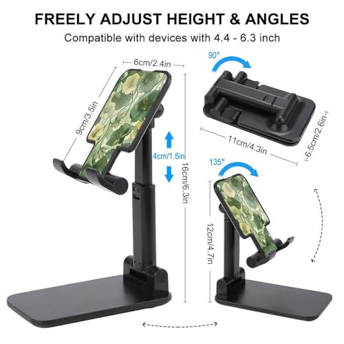 Support de téléphone pour bureau et avion pliable vert olive - 2