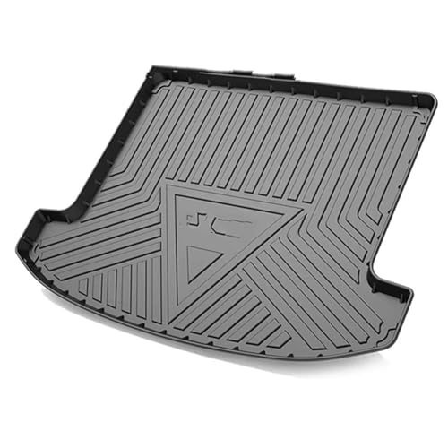 Tapis de coffre pour KIA Carens 5 places 2013-2016 en caoutchouc noir