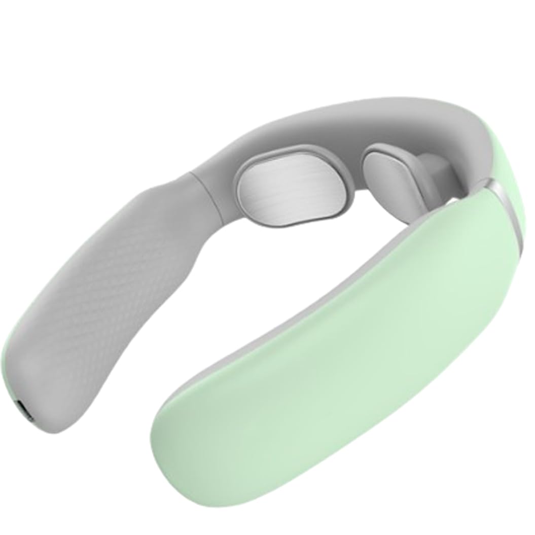 Massaggiatore Elettrico per Collo,Massaggiatore Collo Intelligente,Massaggiatore Collo Intelligente,Impulso Elettrico Massaggiatore Cervicale,Regalo per Uomo Donna A