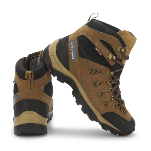 Image of Woodland Men's Tobacco Nubuk Waterproof Boots-UK-5 (EURO 39)