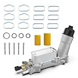 926-876 Aluminum Engine Oil Cooler, Oil Filter Housing Adapter For 2011-2016 Chrysler 200 300, Dodge Charger Challenger Journey, Jeep Wrangler Grand Cherokee, Ram ProMaster 1500, Replace# 68105583AF