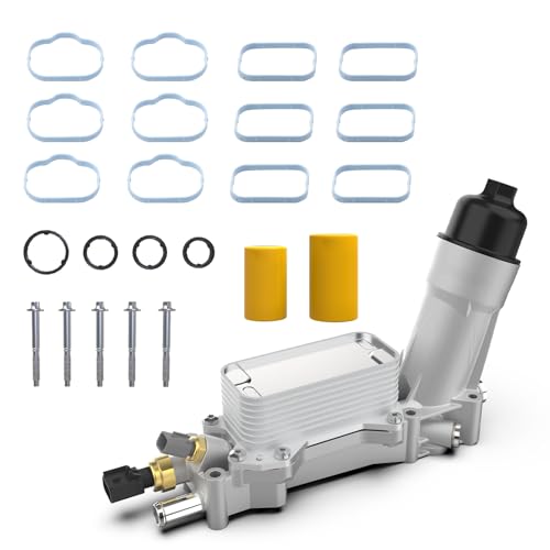 926-876 Aluminum Engine Oil Cooler, Oil Filter Housing Adapter For 2011-2016 Chrysler 200 300, Dodge Charger Challenger Journey, Jeep Wrangler Grand Cherokee, Ram ProMaster 1500, Replace# 68105583AF by keriolee - Used condition - US$45.16