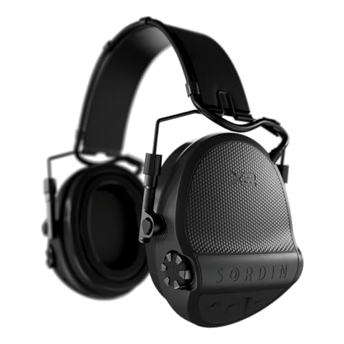 Sordin Supreme X2 Hearing Protection 301004-10G - Ear Defender with Low Profile Cups and Modular Design - NRR 23dB - Black