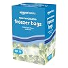 Amazon Basics Reclosable Freezer Quart Food Storage Bags with Zipper Seal, BPA Free, Stand and Fill, Airtight, 120 Count (Previously Solimo) #4