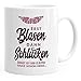 Produktbild MoonWorks® Kaffee-Tasse Erst Blasen dann Schlucken Spruch Heisse Tasse sexy Lippenabdruck weiß unisize