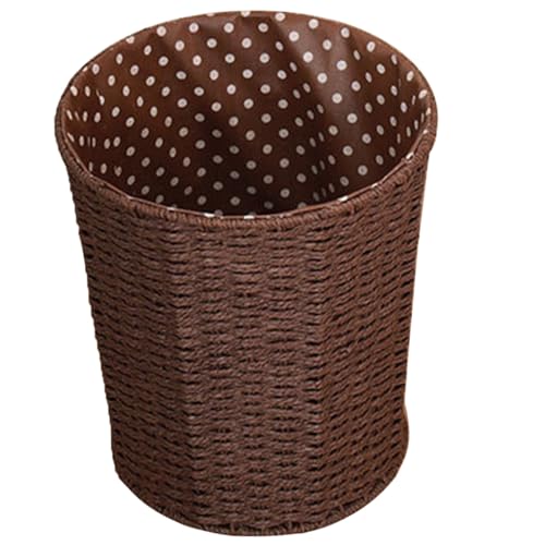 Corbeille multifonctionnelle en rotin naturel 30l avec doublure amovible