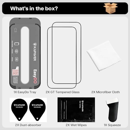 Image of KAPAVER Back Cover Case Compatible with iPhone 15 Plus (TPU+PC) (2 Clear TG + 1 Impulse Clear)