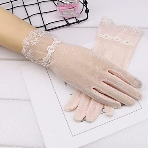 Summer Sunshade Driving Touch Screen Gloves Women's Ice Lace Short Thin Riding Outdoor