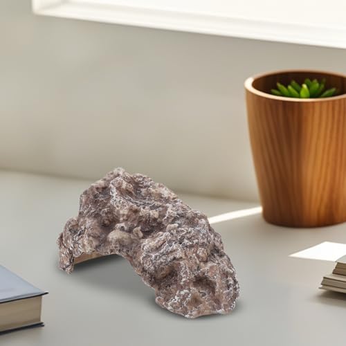 Cachette en résine pour reptile et aquarium Yarnow décor rocher