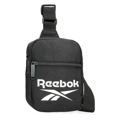 Reebok Ashland Tracolla incrociata Nero 13 x 18 x 4 cm Poliestere by Joumma Bags, Nero, Taglia...