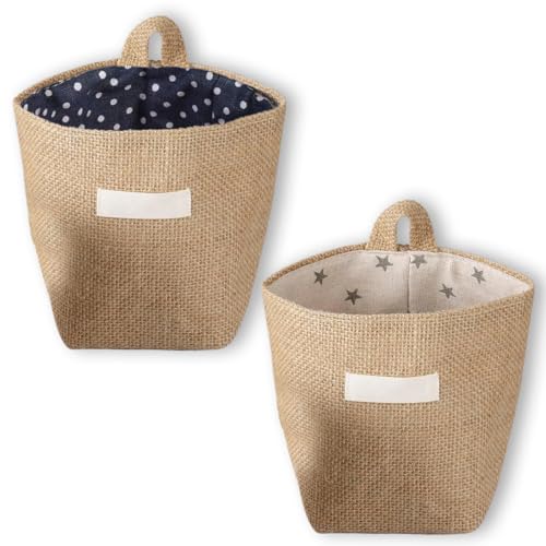 2 Pièces Petit Panier Rangement Avec Poignée Paniers De Rangement Boîte De Rangement Pliable En...