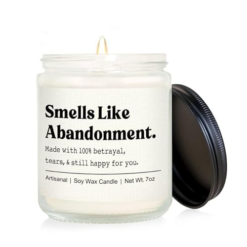 GoMelley Leaving Gifts for Colleagues Women- Funny Farewell Scented Candle- Retirement Gifts for Men Women, Congrats New Job/Home Gift, Sorry Your Leaving Gift for Work Bestie, Bosses, Friends, 7oz