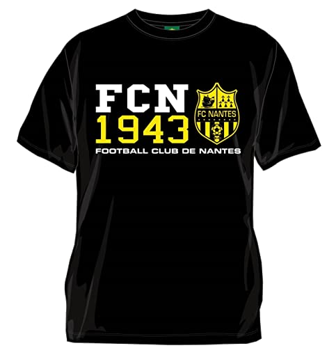 FC Nantes - FCN 1943 - T-shirt - Homme - Noir - FR: XL (Taille Fabricant: XL)