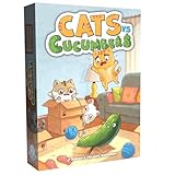Envy Born Games Cats vs Cucumbers – Dice & Card Game | Hilarious Cat Themed Press Your Luck Game | Roll, Collect, and Outsmart Your Feline Foes | Family Friendly Fun for Teens & Adults