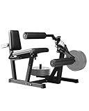 Leg Extension and Curl Machine - 700 LBS Capacity Leg Extension Curl Machine for Home Gym, Hamstring Curl, Hip Thrust & Calf Raise, Heavy-Duty Lower Body Workout Equipment，All Black
