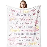 Punofell Baptism Gifts for Girl/Boys, First Communion Gifts for Girls, Baby Dedication Favors, Baptism Decorations Soft Blanket 40