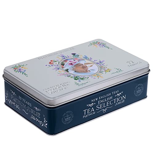 Queen Elizabeth Ii Platinum Jubilee Commemorative Tea Tin With 72 English Teabag Selection #TOP5