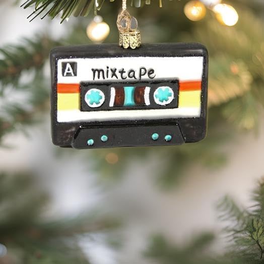 Miniatura 3 de The Bridge Collection Adorno de cinta mixtape  Adornos para árbol de Navidad  Cinta de casete de audio vintage para amantes de la música, músicos
