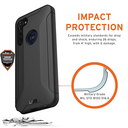 Urban Armor Gear Uag Designed For Moto G Stylus/Moto G8 Stylus Case Scout [Black] Rugged Sleek Shockproof Lightweight Military Drop Tested Protective Cover #TOP2