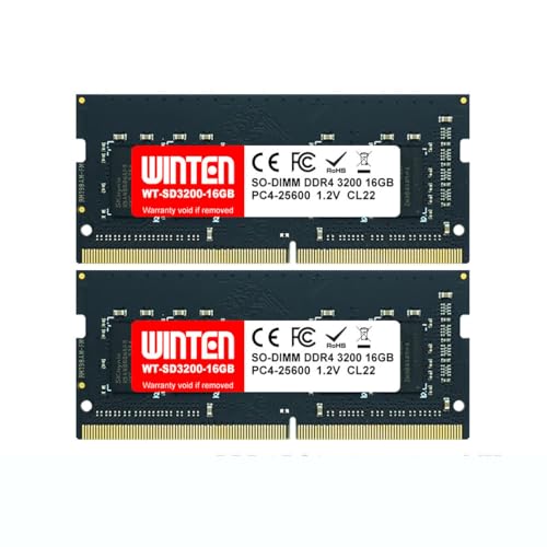 WINTEN DDR4 3200メモリ 32GB×2枚　[箱なし] Amazon.co.jp: WINTEN ノートPC用メモリ DDR4-3200 32GB（16GB×2