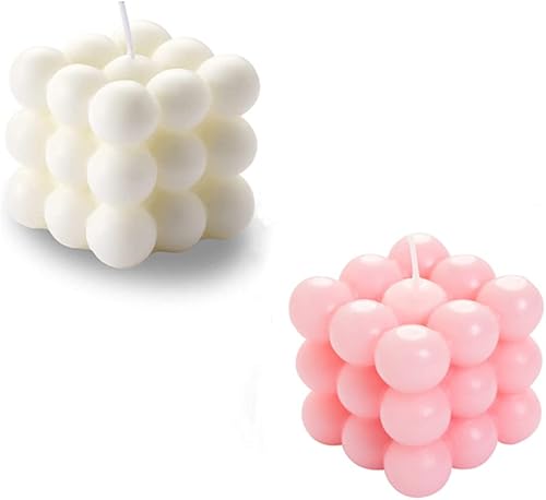 Miniatura 6 de 2 velas de burbujas  Velas cuadradas sin humo perfumadas de soja y velas para el cuerpo de las mujeres, hermosas velas de decoración del hogar para
