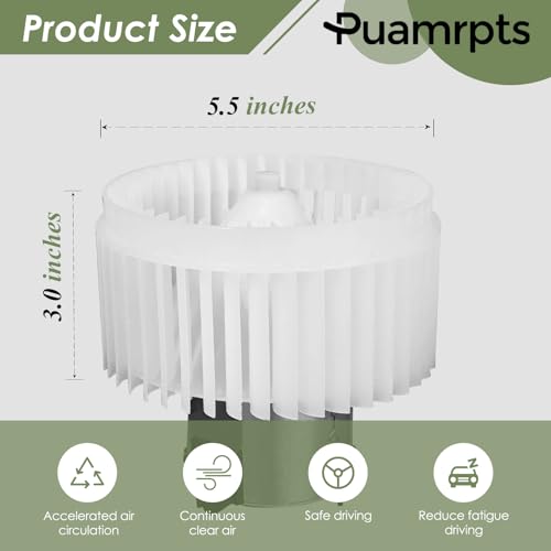 Image of AC Heater Blower Motor - Compatible with Chevy, Pontiac, Saturn Vehicles - Malibu 2008-2012, G6 2005-2010, Aura 2007-2009 - w /o Mounting Flange - Replace# 15863480, 700184