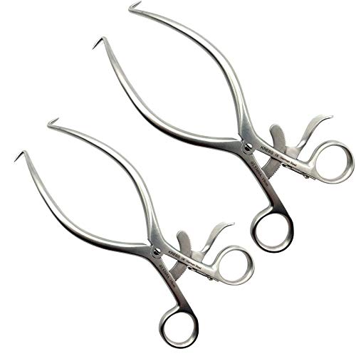 Medikrebs Sturdy Stainless Steel Gelpi Retractors with Innovative and Precise Design, 19 cm, 13 cm O.R Grade - 2 Pieces