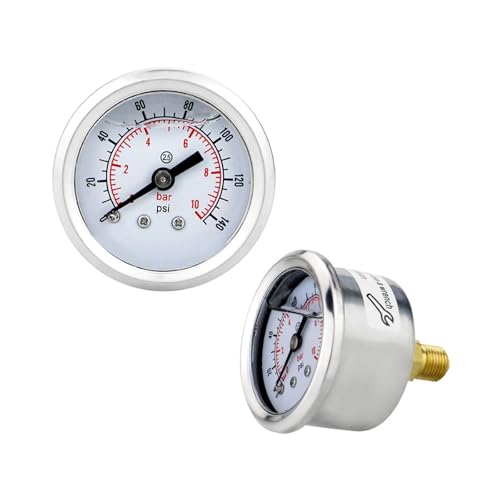 Manomètre anti-vibration à bain d'huile pour stabiliser la lecture de pression eau