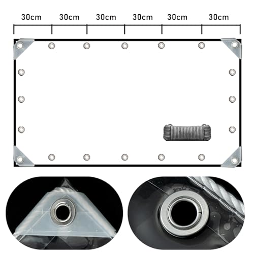 Lonas transparentes de PVC de 0,35 mm impermeables y aislamiento térmico para pérgolas 7