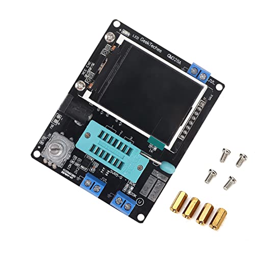 8 Transistor Tester,Diode Triode Tester 8 Finished Small Screen Transistor Tester Frequency Voltage Measurement PWM Generator for Diode Triode Testing