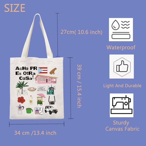 Bandera Puerto Rico Boricua Pride Tote Bag miniatura 4